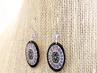 Light Lavender Pysanky Eggshell Jewelry By So Jeo : pysanky pysanka ukrainian easter egg batik art eggshell jewelry pendants earrings drop dangle etched flowers gift women accessories accessory pendant necklace bail crystal finding sterling silver filled sojeo flowers celtic purple white red pink brown green purple orange cream burgundy magenta teal turqoise crows crow blue black so jeo art handmade